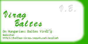 virag baltes business card